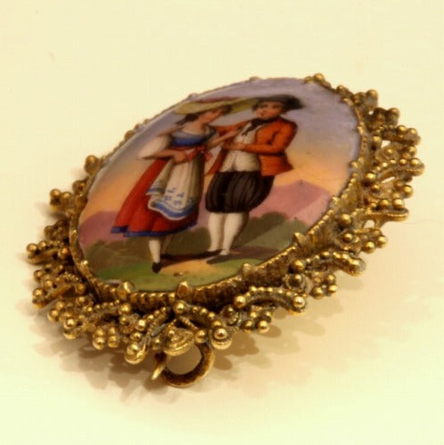 スイスエナメルブローチ – 銀座アンティーク・アイ