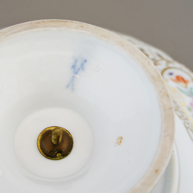 マイセン「花文様 透かし彫り コンポートセット」《アンティックかとう》