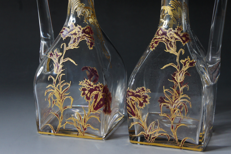 オールドバカラ「ジャポニスム 草花文 リキュールセット