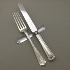 ティファニー「ディナーフォーク＆ナイフ ペア ” Winthrop ” 1909年