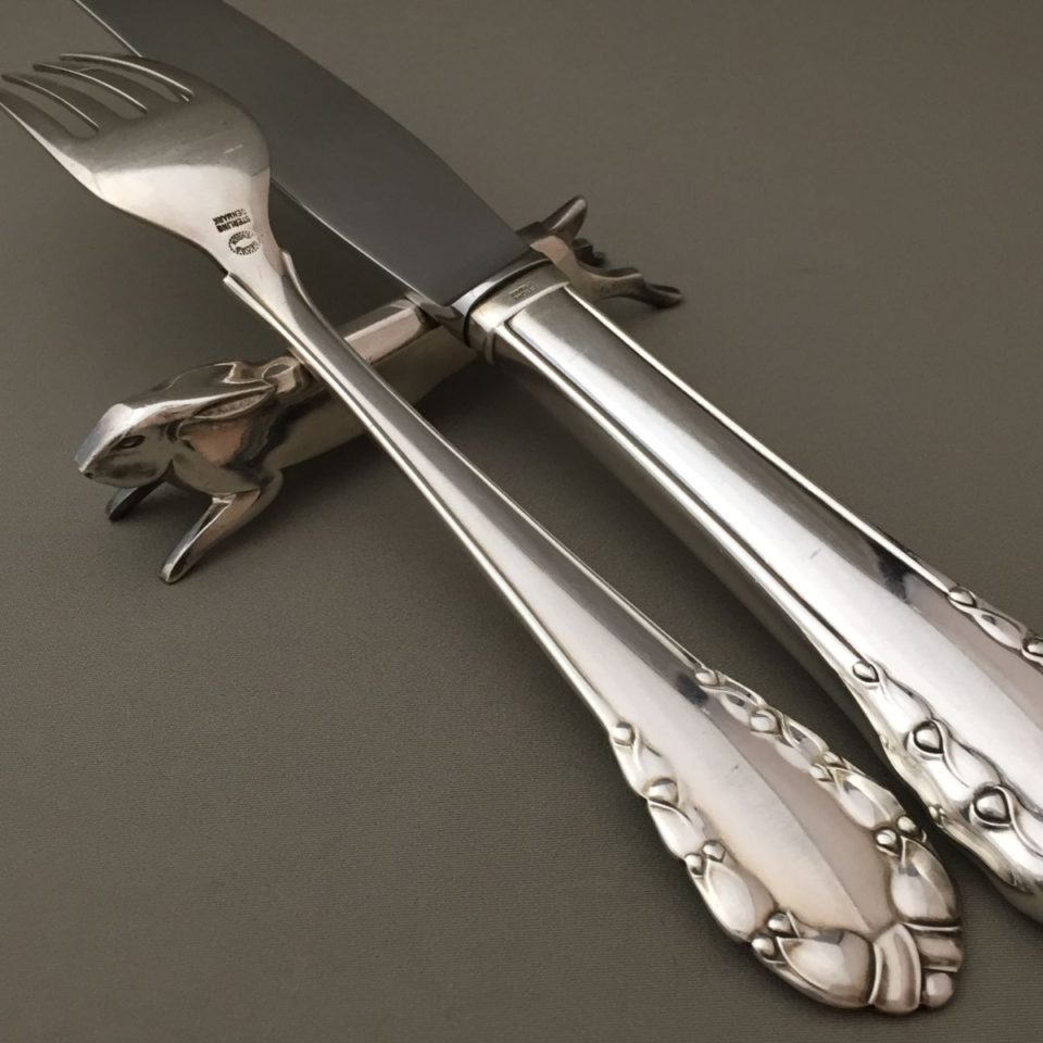 未使用・希少】ジョージジェンセン OLD DANISH ディナーナイフ 銀製 未