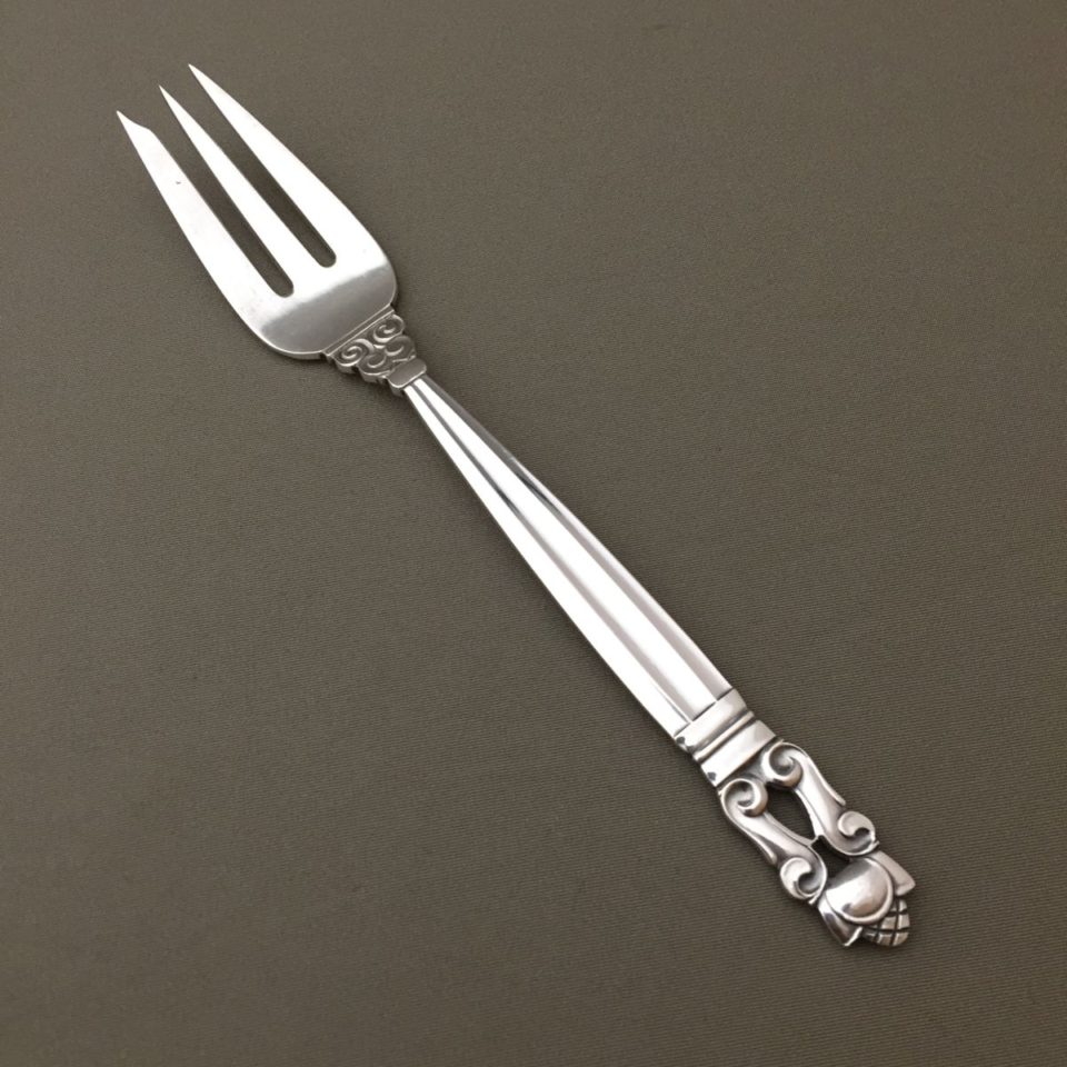 ジョージ・ジェンセン「“Acorn” ケーキフォーク 長さ14.3cm