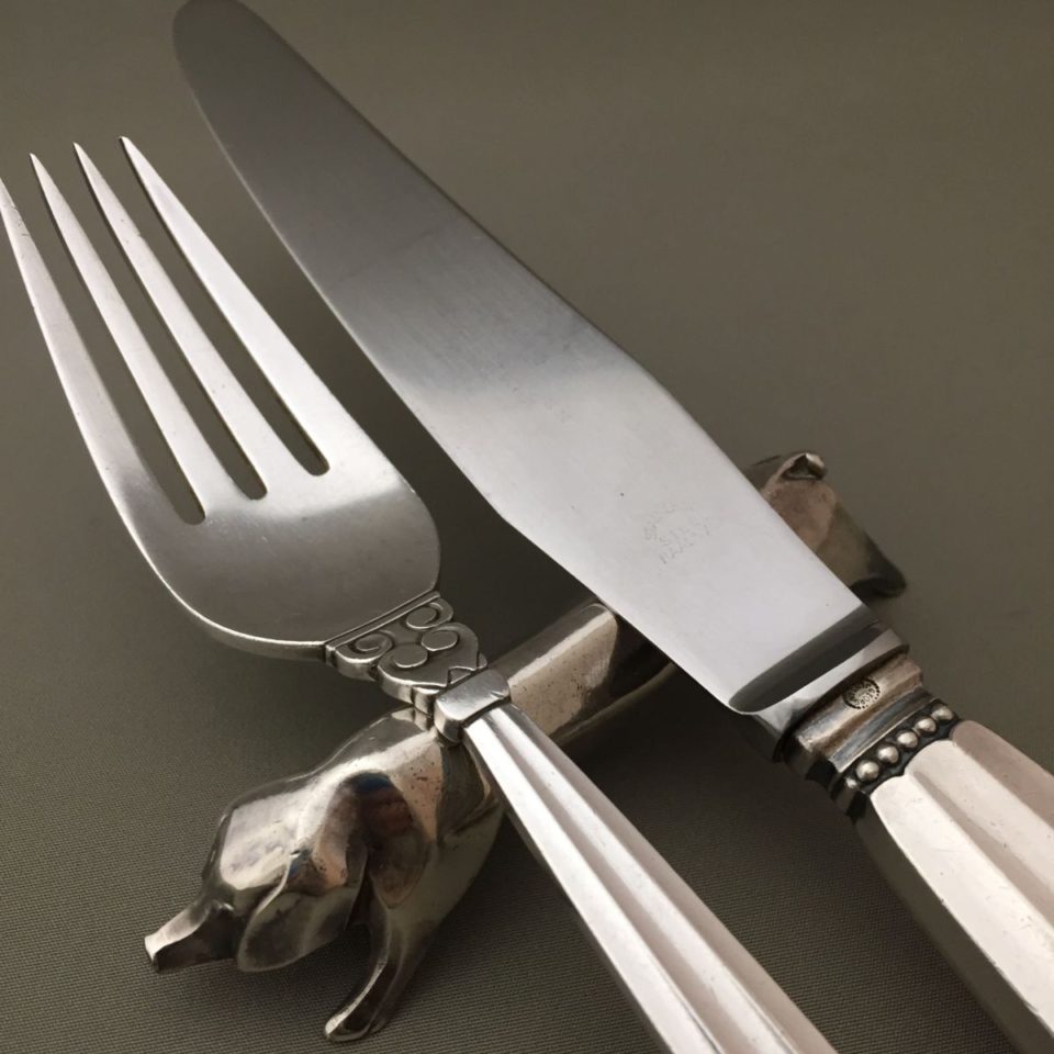 ジョージジェンセン エコーンACORN ディナーフォーク ナイフ セット