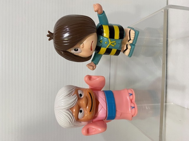 2体セット☆バンダイ☆1985年☆ゲゲゲの鬼太郎・砂かけばばあ☆ソフビ