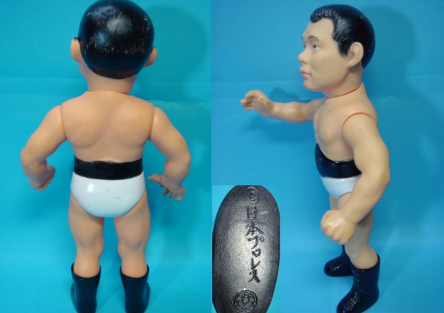 吉村道明 ソフビ人形 大 25．0cm 当時物 日本プロレス メーカー