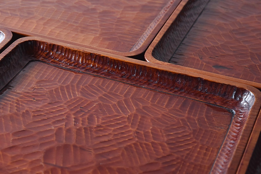 nicecats 讃岐彫 吸物膳2客 小膳 刳抜 木製漆器260121き6 nicecats