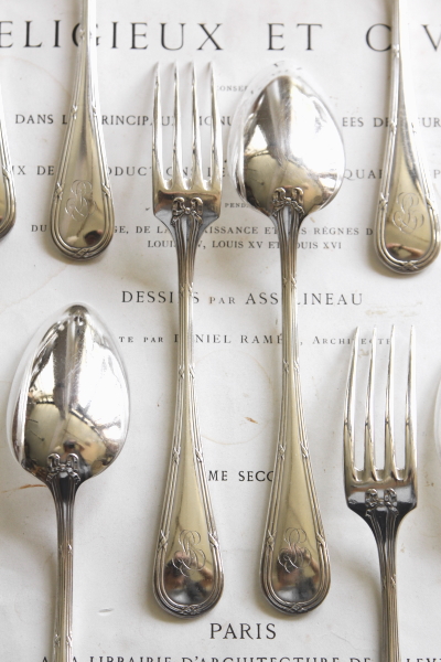 アンティーククリストフル リュバン christofle rubans フィッシュ