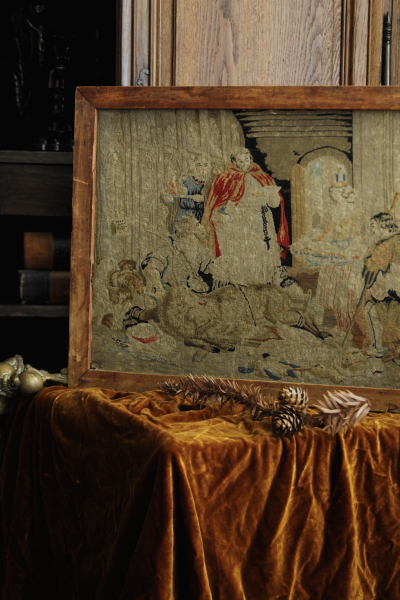 アンティークプチポワン刺繍フレーム オーストリア フランス イギリス