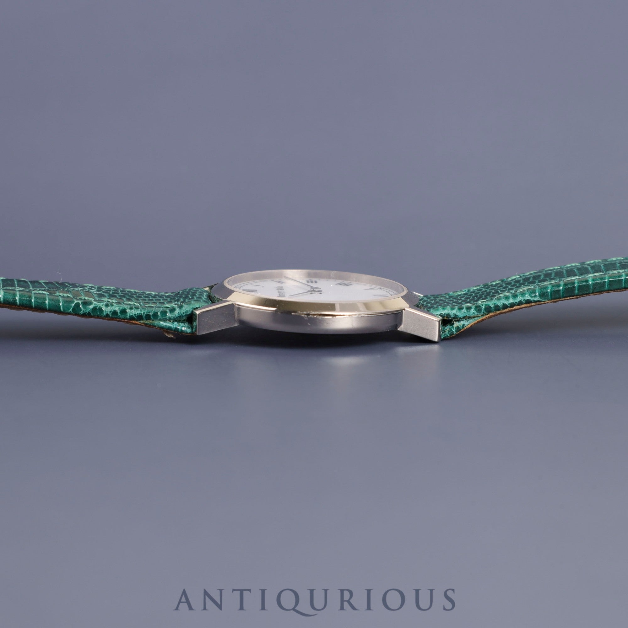 ティファニー ラウンドクラシック L1560 クォーツ WG 純正革ベルト