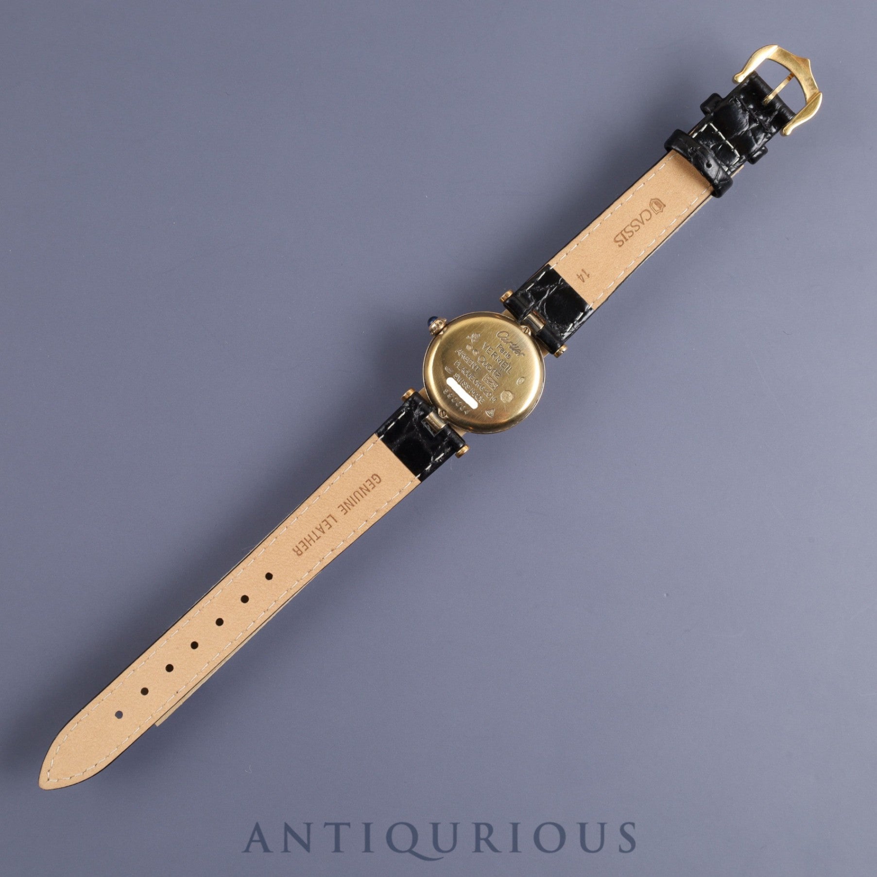 カルティエ マストVLC ヴァンドーム SM 590004 クォーツ SV925 革 純正