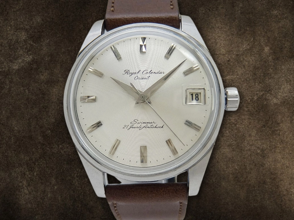 JA-2819| オリエント ロイヤルカレンダー スイマー 21石 Ref.F99013 SS