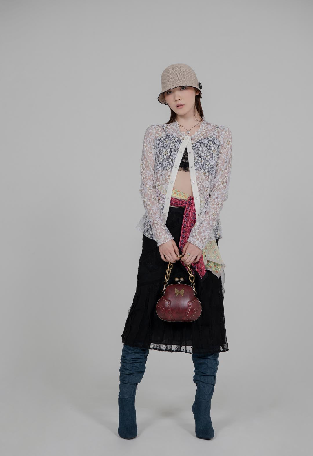 アナ スイ（ANNA SUI）Butterfly Bag (CASSIS RED) | バタフライ ギフト