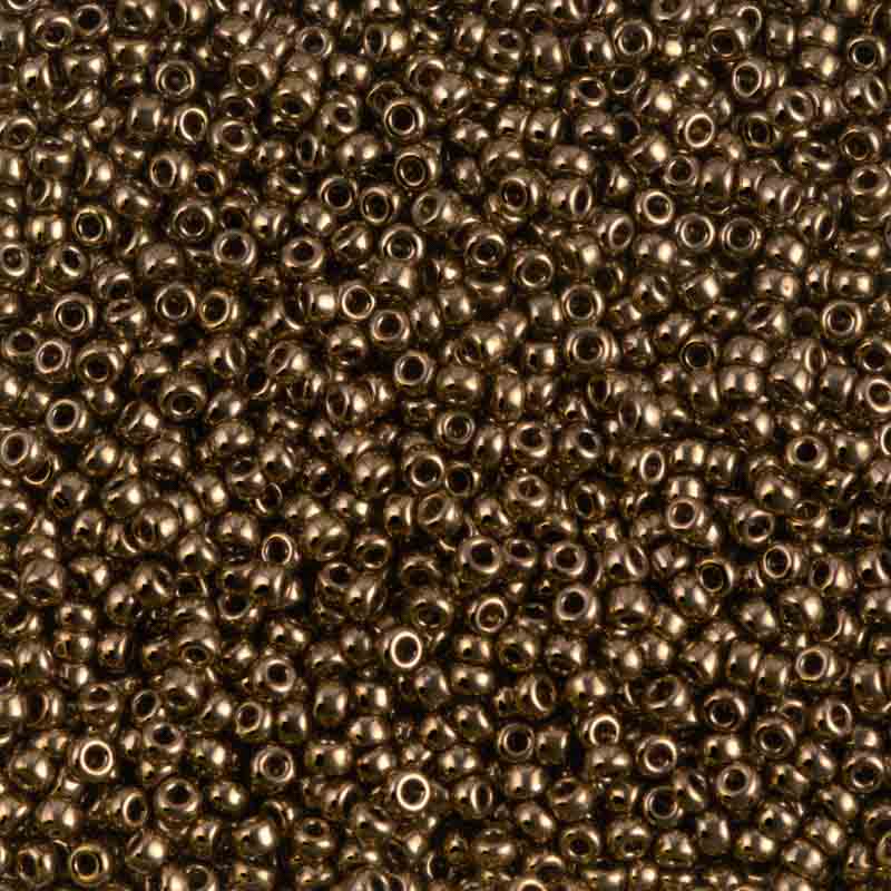 MIYUKI 丸小ビーズ #457|2mm 11/0|こげ金焼付|ビーズファクトリー