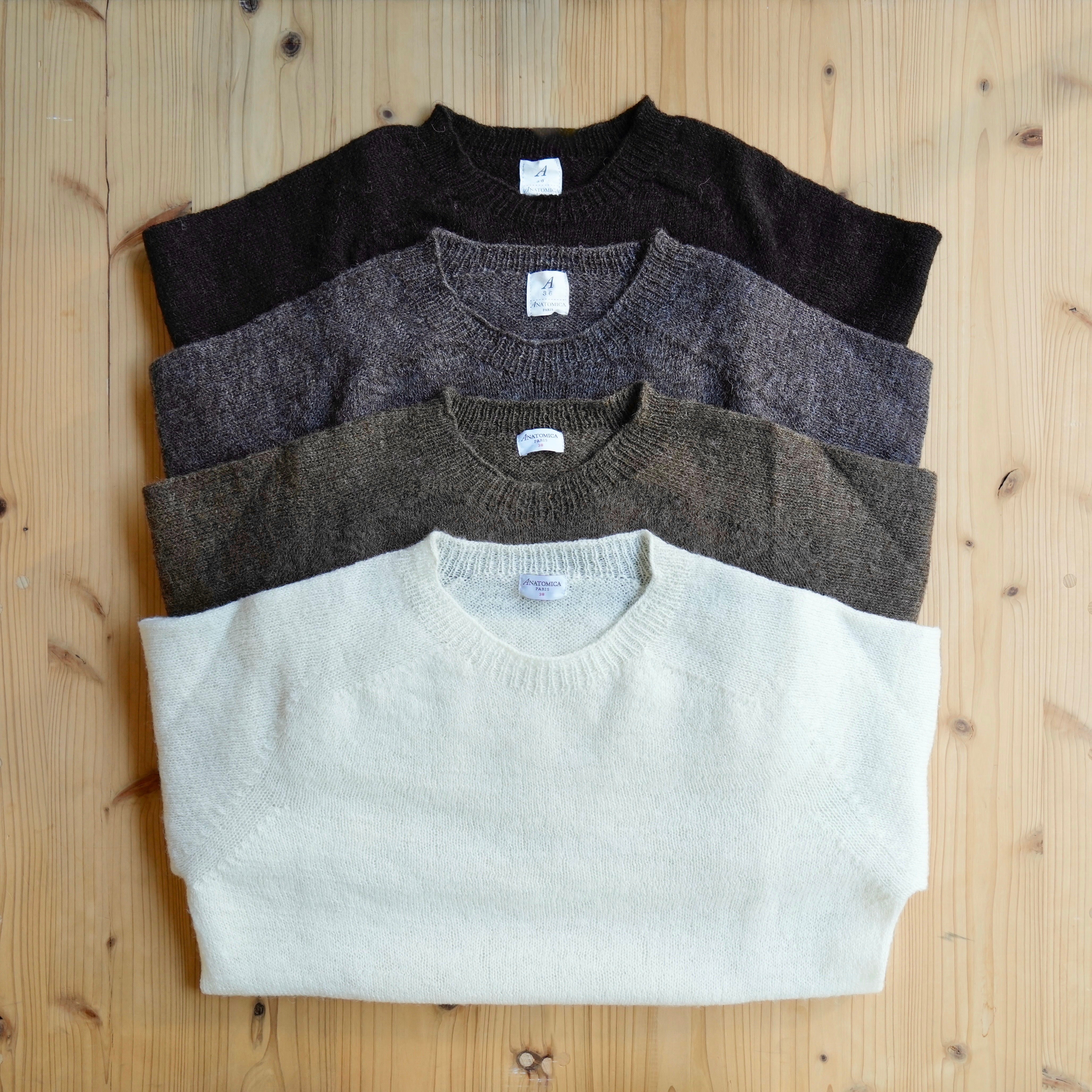 1Ply Shetland Sweater Crew – ANATOMICA NAGOYA