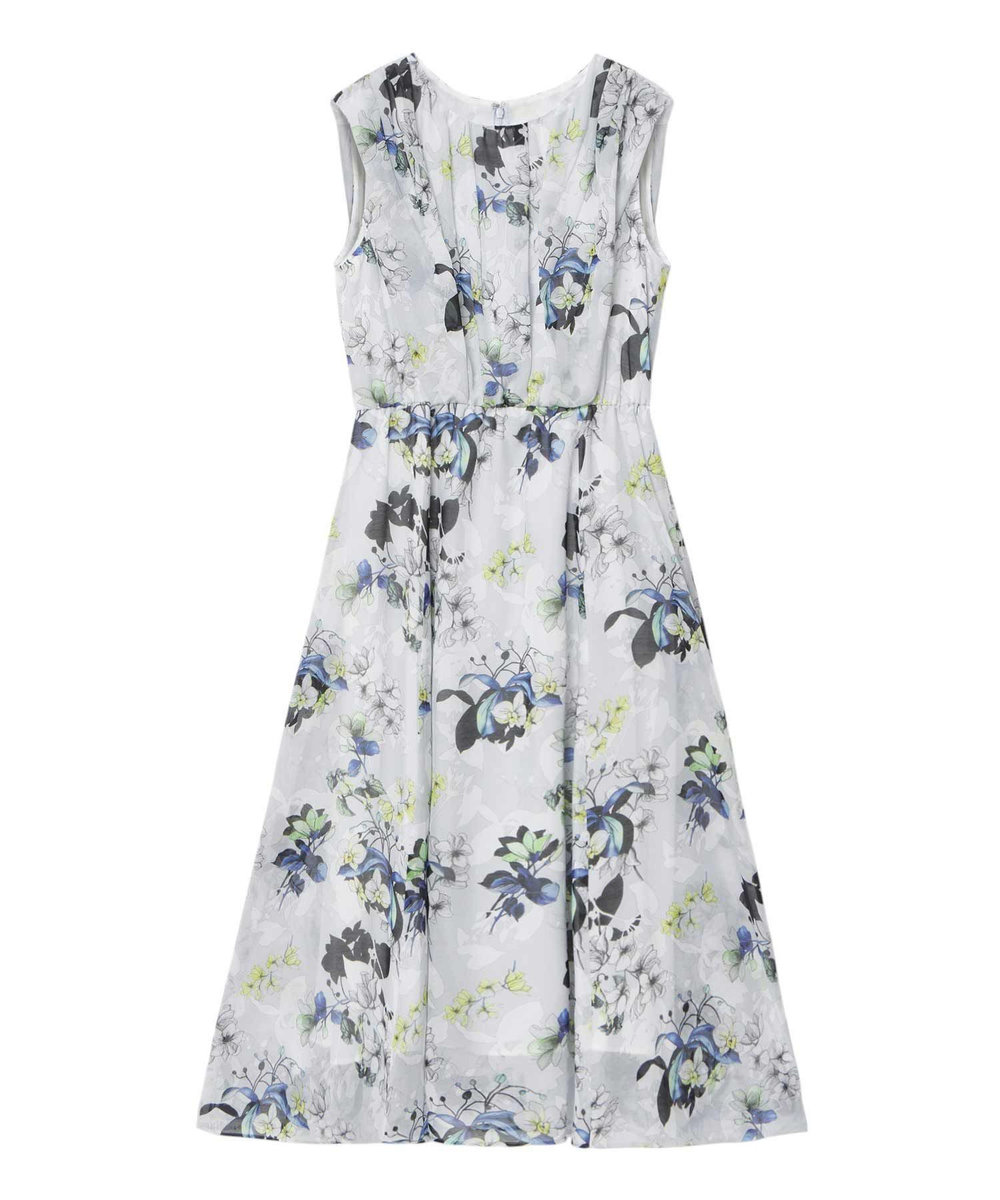 bouquet プリント ランダムタック ワンピース|ANAYI OFFICIAL ONLINE