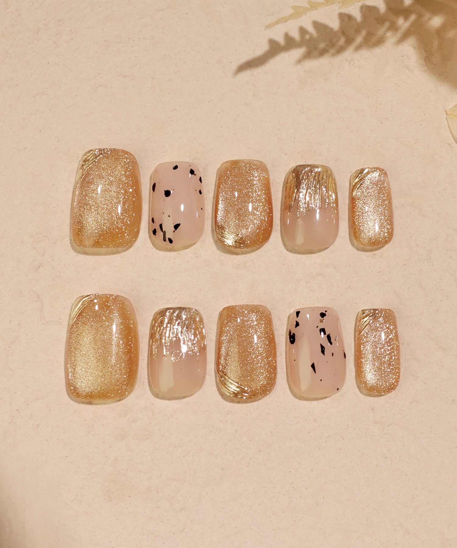 一部当日発送】水光ネイルイエローマグネットゴールドミラーフレーク