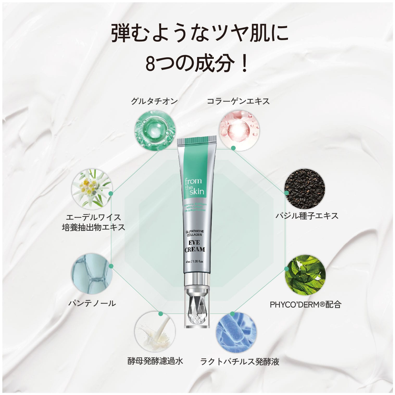 正規販売品】 フロムザスキン グルタチオンコラーゲンアイクリーム