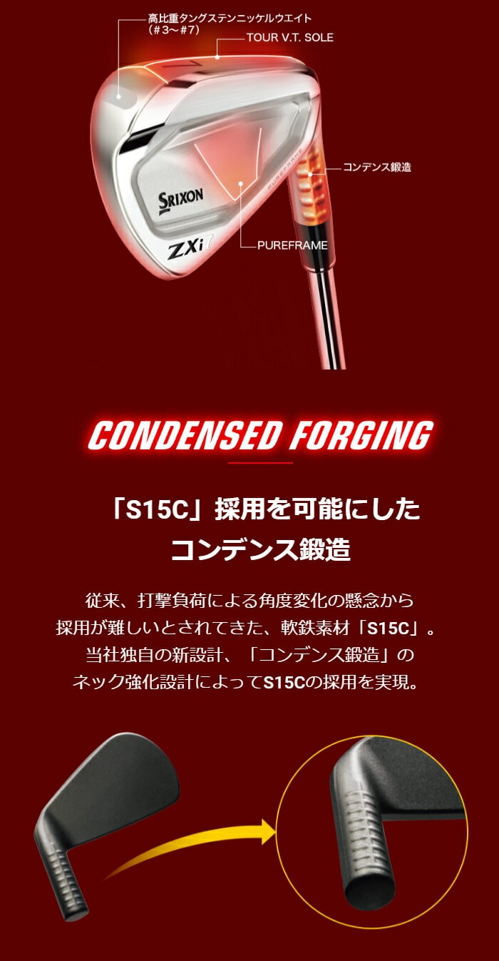 ダンロップ スリクソン ZXi7 アイアン6本セット（#5～9、PW) MODUS3