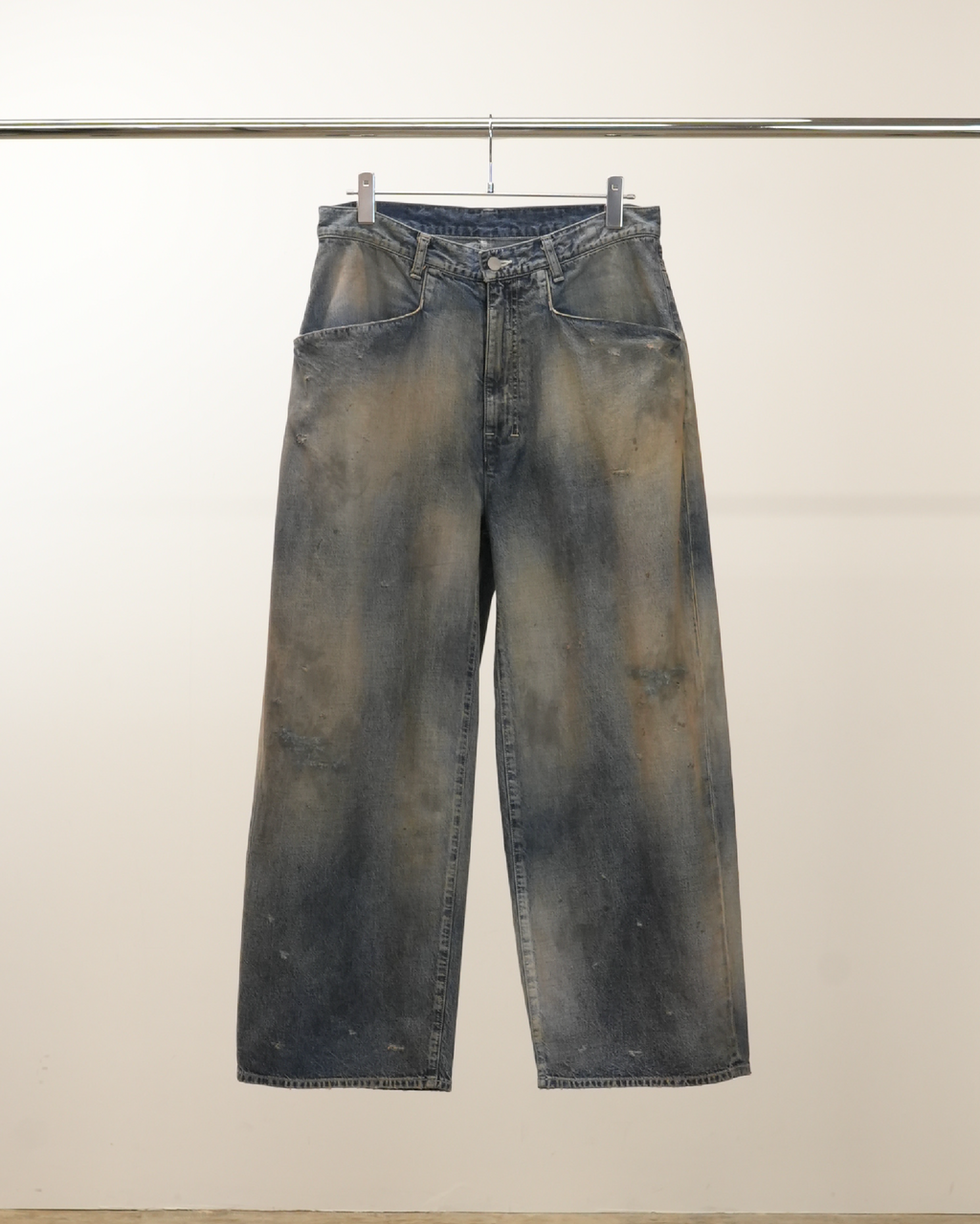 DENIM WIDE SLACKS(INDIGO) – ANCELLM