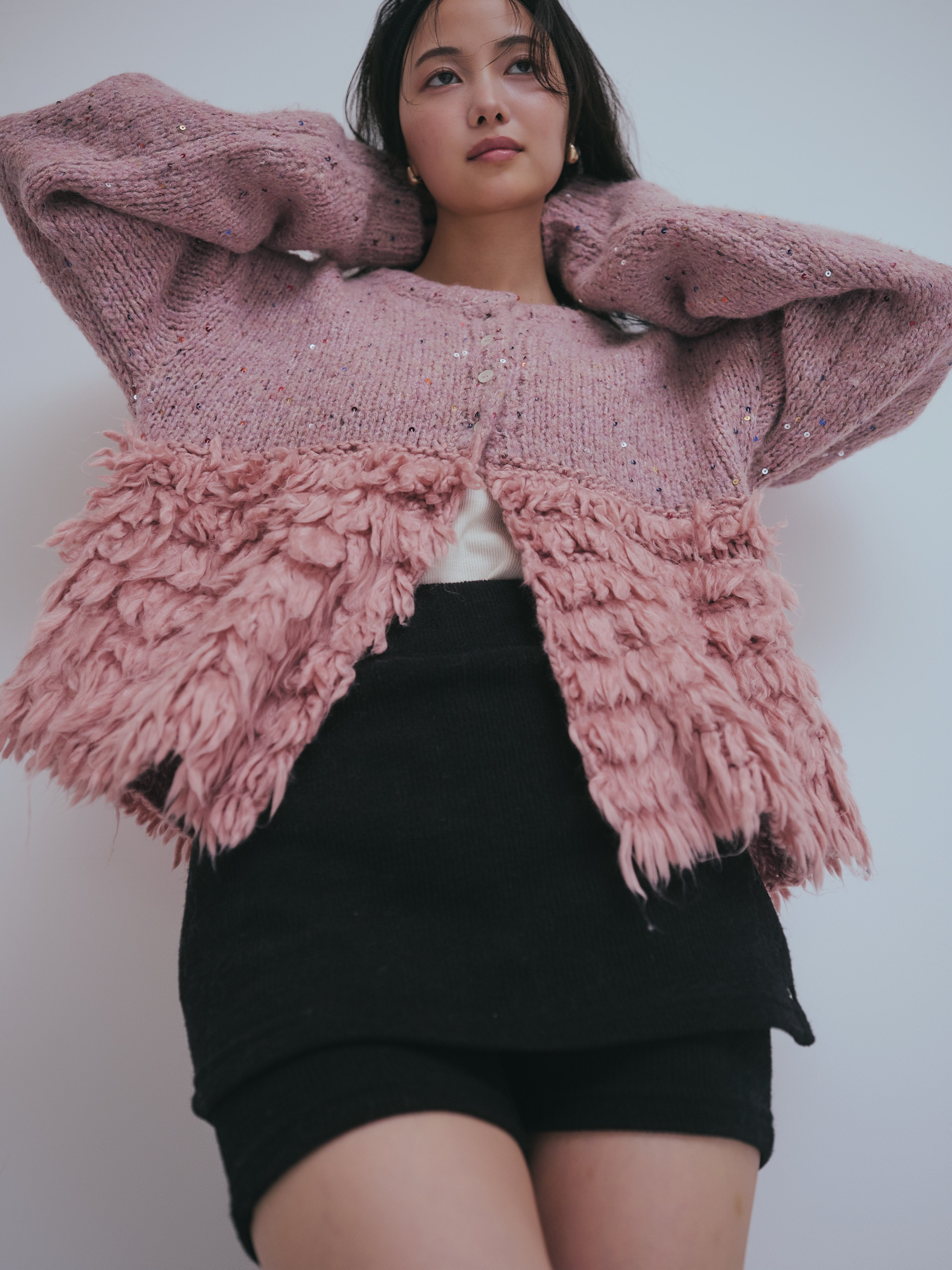 fringe design gritter knit – andequal