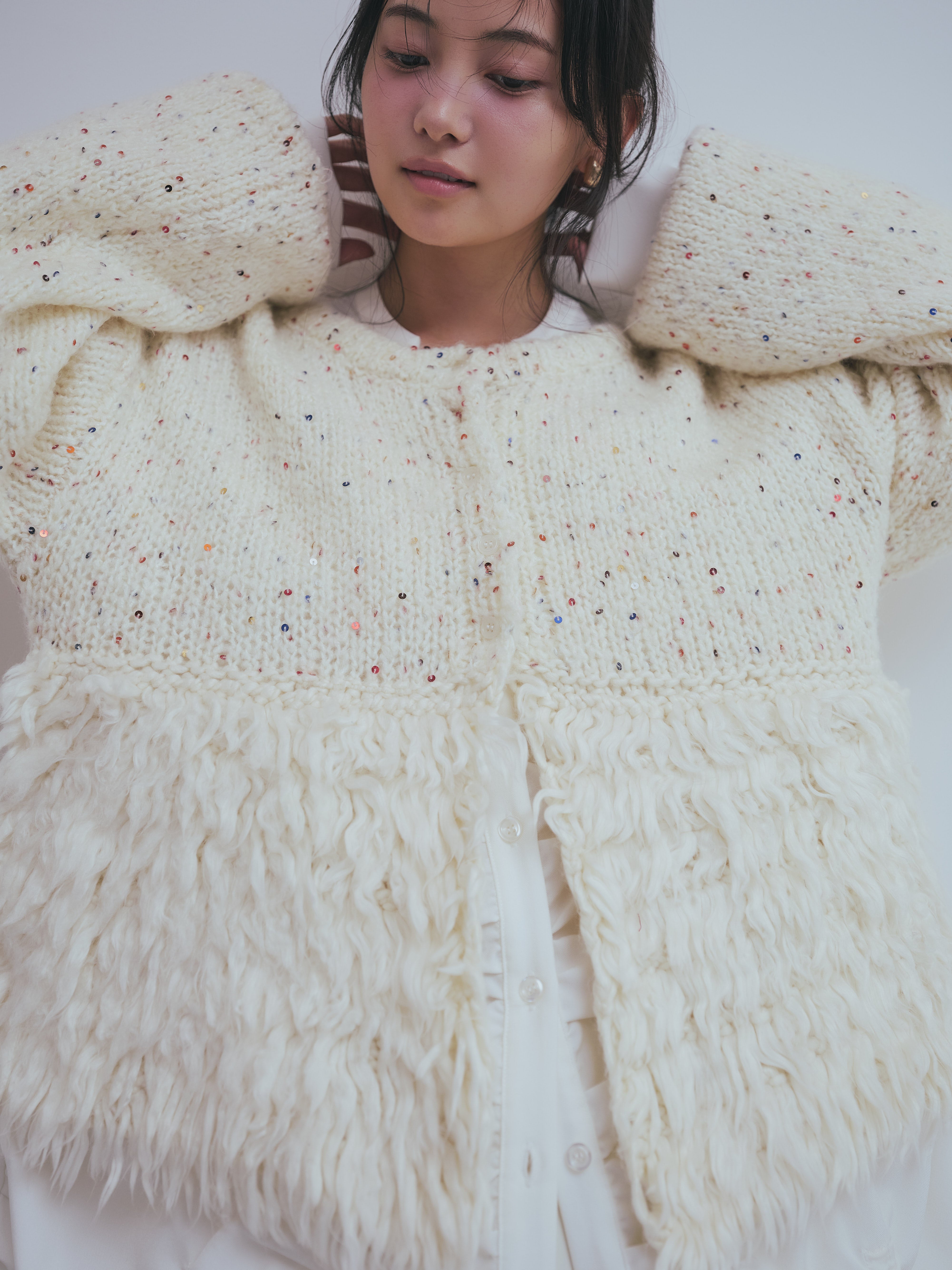 fringe design gritter knit – andequal