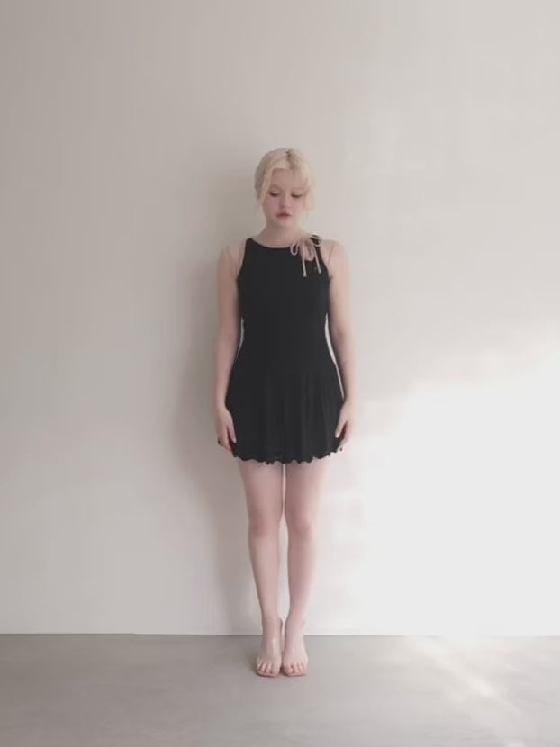 ANDMARY】Heart crochet mini dress