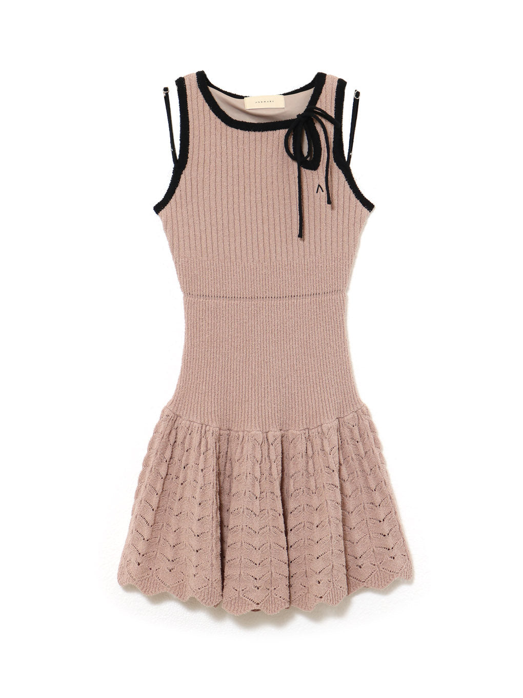 ANDMARY】Heart crochet mini dress