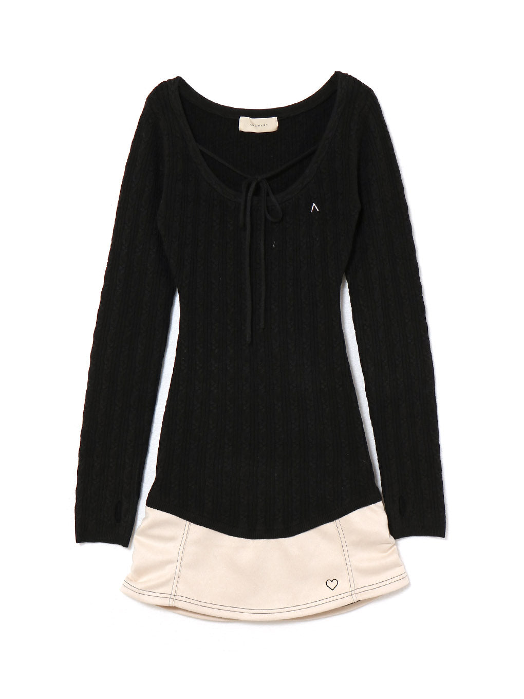 Regina cable mini dress