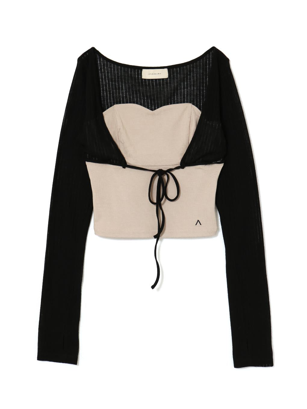 ANDMARY】Lona ribbon tops