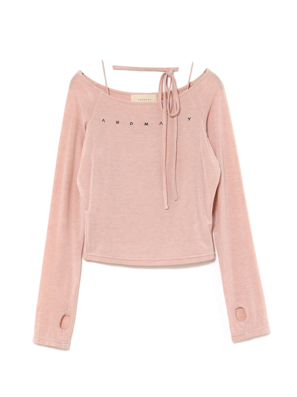 ANDMARY】Mary sheer logo tops