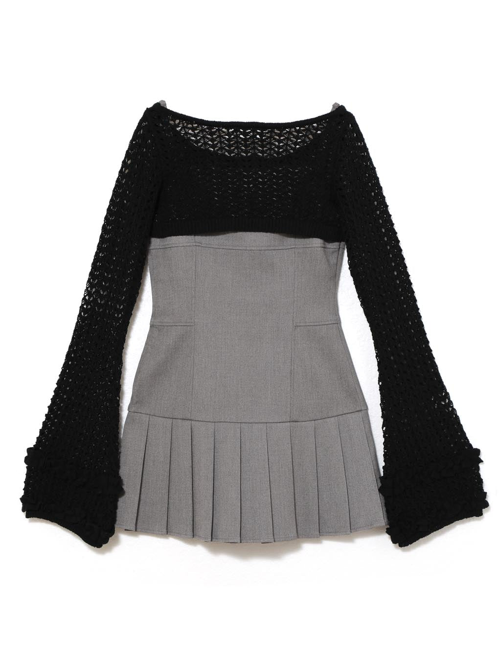 ANDMARY】Grenda pleats set mini dress