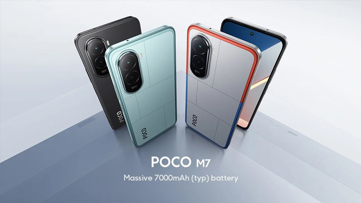 グローバル版POCO M7、17,409円で発売。7,000mAhバッテリー搭載スマホ