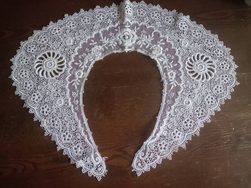 一点物※フランスアンティーク ギュピーヌレースのつけ襟 - AngelicaLeaf