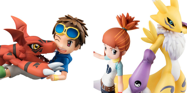 デジモンテイマーズ」ギルモン＆松田啓人とレナモン＆牧野留姫の