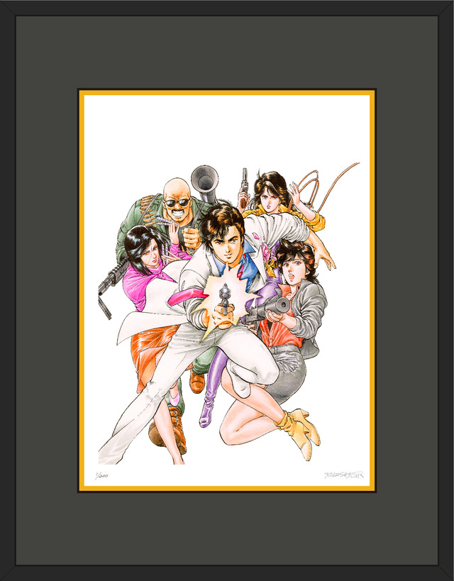 シティーハンター」連載40周年に向けた原画展「北条司展」直筆サイン