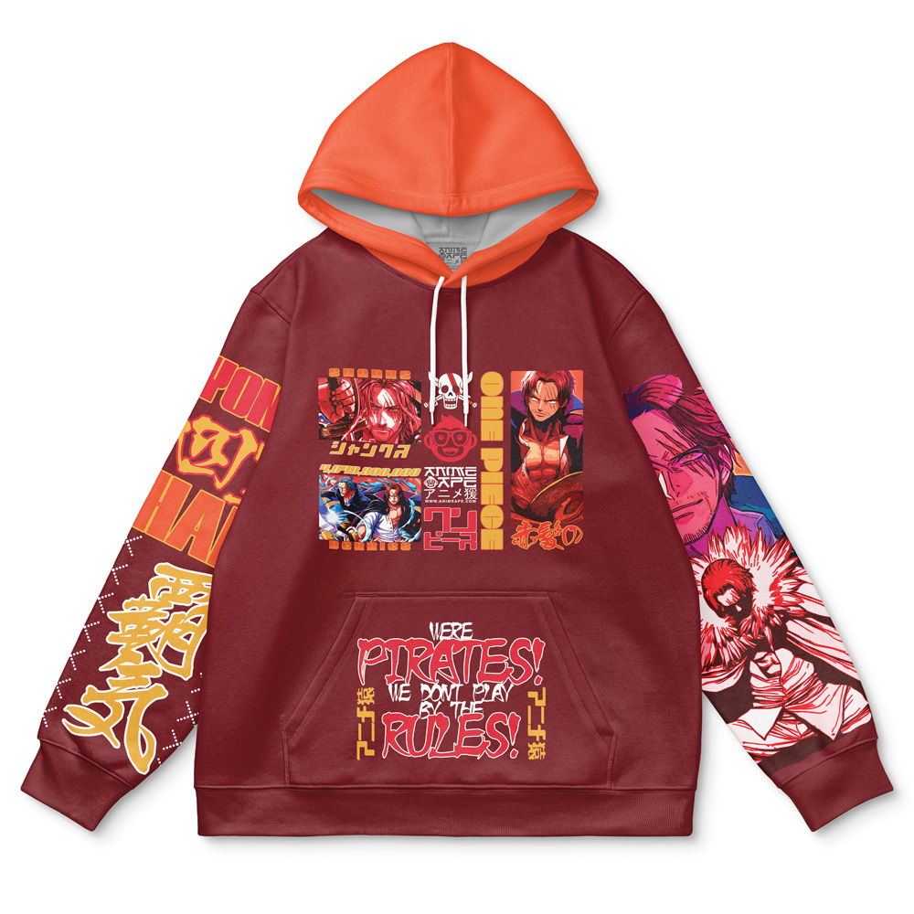 Shanks V3 One Piece Streetwear Hoodie | Anime Ape