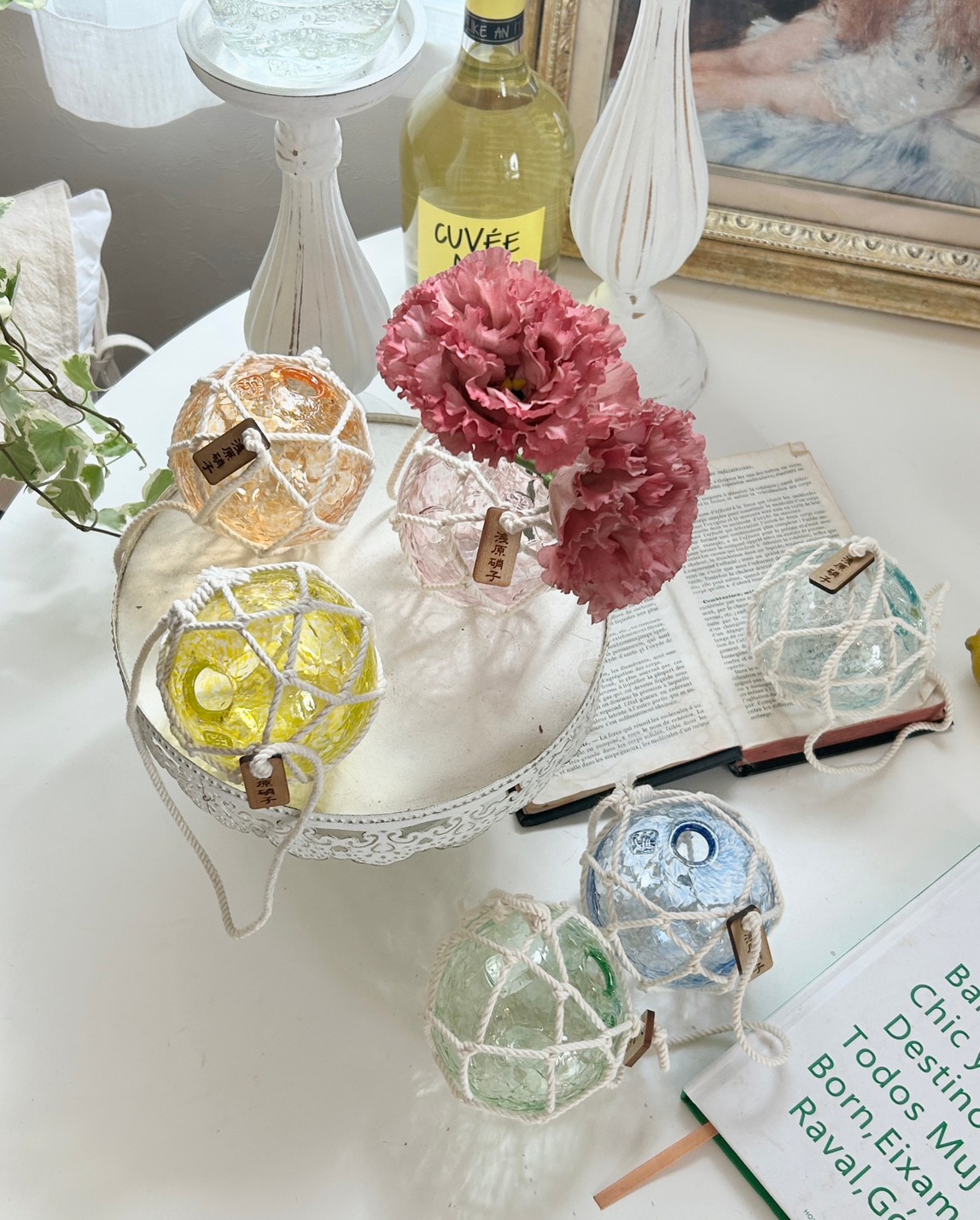 浅原硝子製造所オンラインショップ / 浮き玉ひび一輪