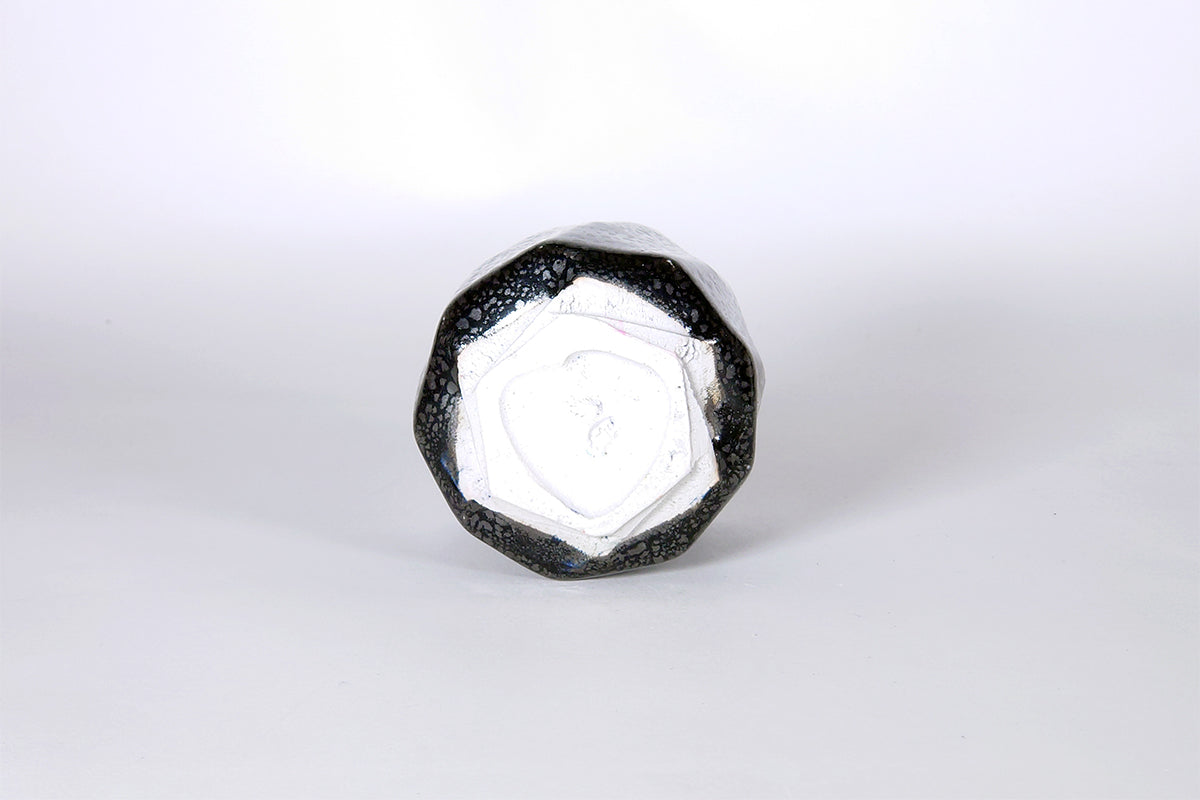 油滴天目面取 湯呑