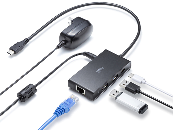 ASCII.jp：10Gbps対応USBポートも備えるLANアダプター「USB-3HLS8BK
