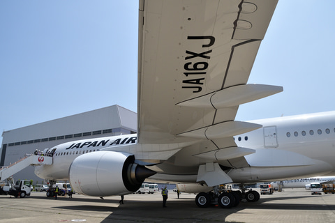 JALのA350、16号機が羽田に到着。次の受領は国際線向けA350-1000型機