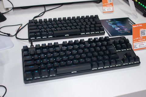 TGS2022】SteelSeriesの最新ゲーミングキーボード「Apex 9」を試し打ち