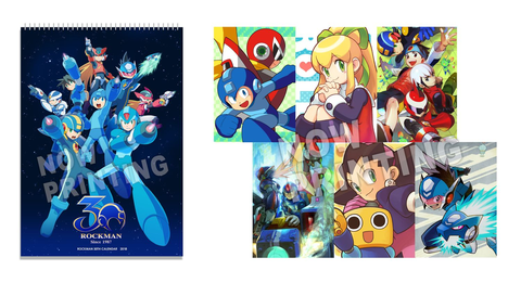 ロックマン30周年記念限定商品「カレンダー」、「アクリルレイヤード