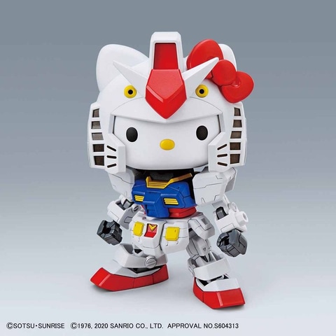 ハローキティとガンダム、合体！ プラモデル「ハローキティ / RX-78-2