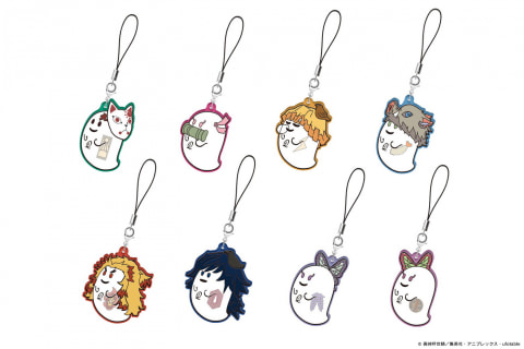 鬼滅の刃×Q-pot.」炭治郎や禰豆子たちの和菓子アクセサリー、描き