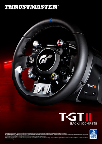 グランツーリスモ SPORT」のためのハンドルコントローラー「T-GT II