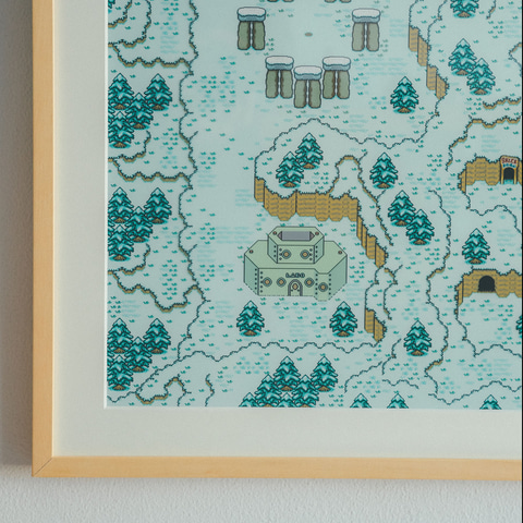 MOTHER2」のゲーム画面をアートとして部屋に飾れるレプリカスクリーン