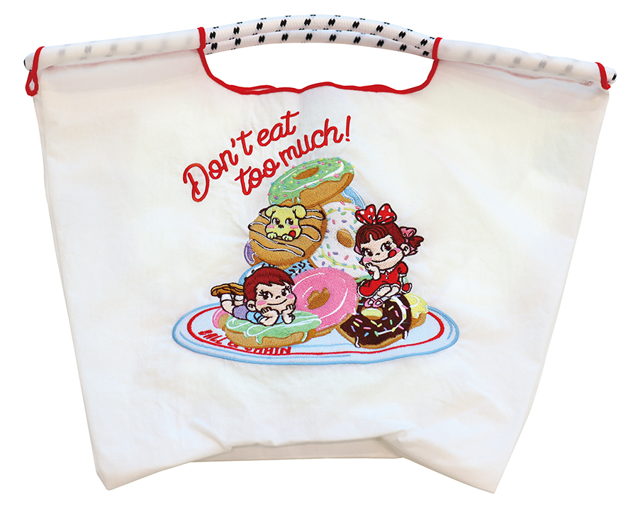 不二家×Ball&Chain「ショッピングバッグ」ピンク/ブラック/ホワイト