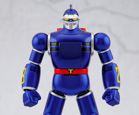 関節部の可動ギミックを搭載した「鉄人28号」のダイキャストフィギュア