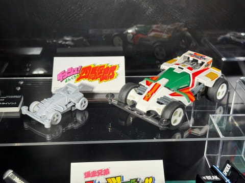 トミカ×ミニ四駆新作「ダッシュ0号・地平（ホライゾン）」の原型が展示