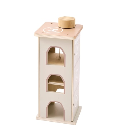 3COINS、組み合わせて遊べるミニカー用「収納棚」「エレベーター